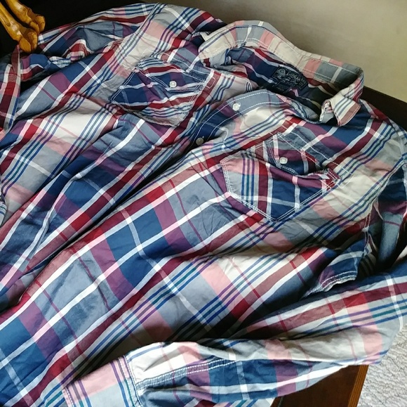 Mens Button Front Shirt - Picture 2 of 4